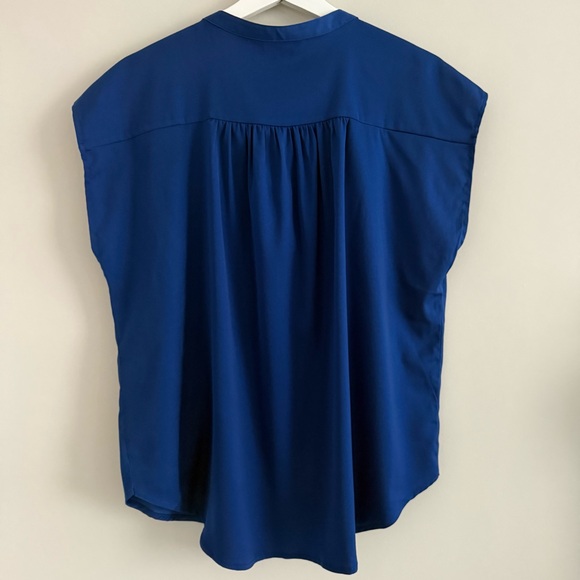 Banana Republic Button Dolman Blouse Blue Medium - Picture 6 of 9